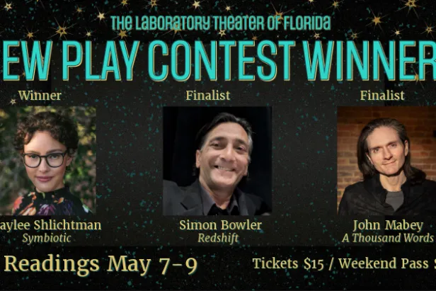 The three winners of the Louise Wigglesworth Excellence in Playwriting Award
